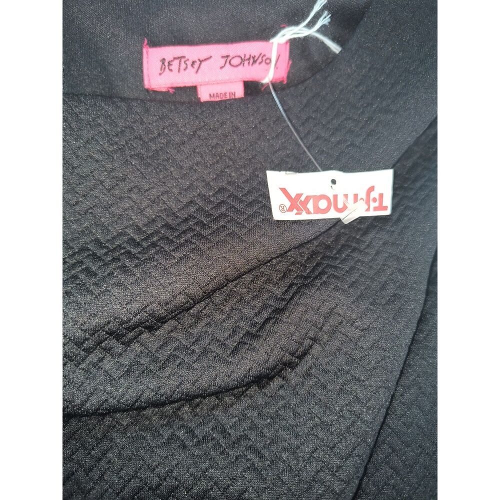 Betsey Johnson NWT Sophisticated Black Dress | Old Money Preppy Cocktail Size 10 - Picture 5 of 5